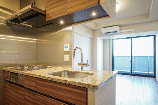 空室のキッチン